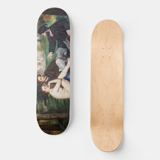 Edouard Manet - Luncheon op de gras Persoonlijk Skateboard (Voorkant)