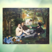 Edouard Manet - Luncheon op de gras Raamsticker (Vel 3)