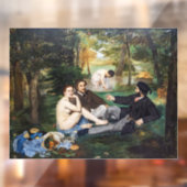 Edouard Manet - Luncheon op de gras Raamsticker (Vel 2)