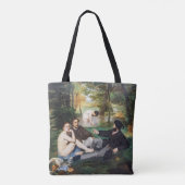Edouard Manet - Luncheon op de gras Tote Bag (Achterkant)