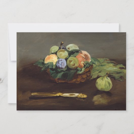 Edouard Manet - Mand met fruit Bedankkaart (Voorkant)