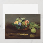 Edouard Manet - Mand met Fruit Kaart (Voorkant / Achterkant)