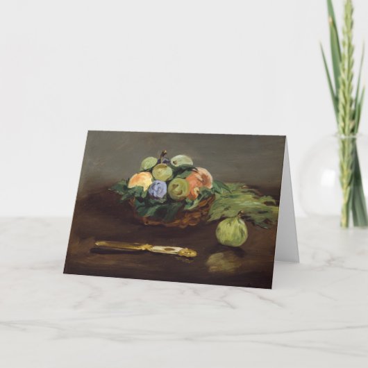 Edouard Manet - Mand met fruit Kaart (Voorkant)