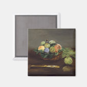 Edouard Manet - Mand met fruit Magneet (Voorkant / Achterkant)