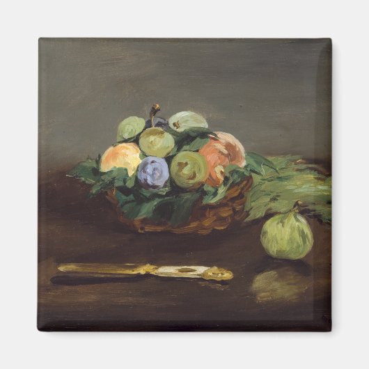 Edouard Manet - Mand met fruit Magneet (Voorkant)