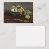 Edouard Manet - Mand met fruit Notitiekaartje (Voorkant / Achterkant)