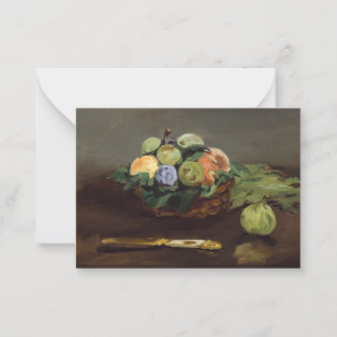 Edouard Manet - Mand met Fruit Notitiekaartje