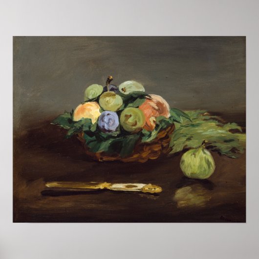 Edouard Manet - Mand met fruit Poster (Voorkant)