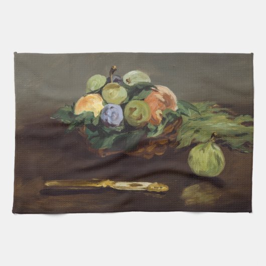 Edouard Manet - Mand met fruit Theedoek (Horizontaal)