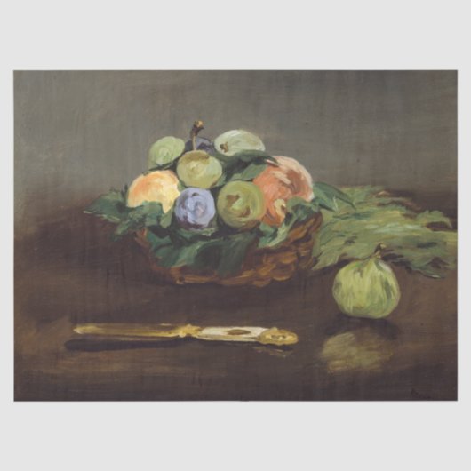 Edouard Manet - Mand met fruit Tissuepapier (Voorkant)