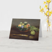Edouard Manet - mandje vruchten Kaart (Gele Bloem)