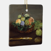 Edouard Manet - mandje vruchten Keramisch Ornament (Rechts)