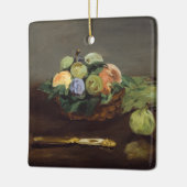 Edouard Manet - mandje vruchten Keramisch Ornament (Links)