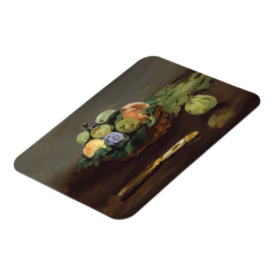 Edouard Manet - mandje vruchten Magneet (Linkerzijde)