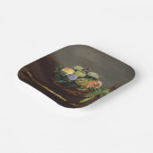 Edouard Manet - mandje vruchten Papieren Bordje (Gebogen)