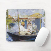 Edouard Manet - Monet in zijn atelierboot Muismat (Met muis)