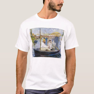 Edouard Manet - Monet in zijn atelierboot T-shirt