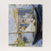 Edouard Manet - Monet in zijn Studio Boat Legpuzzel (Verticaal)