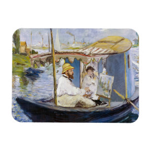 Edouard Manet - Monet in zijn Studio Boat Magneet