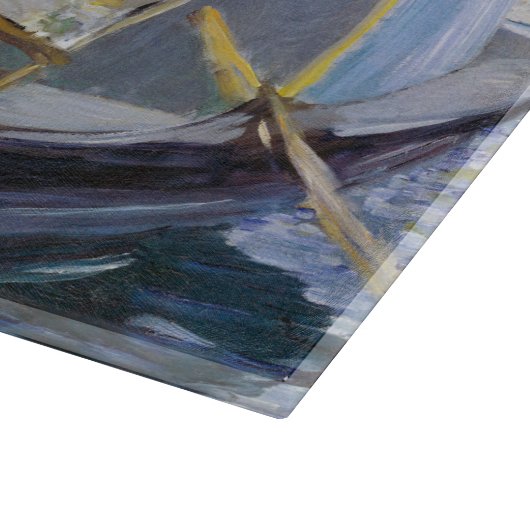 Edouard Manet - Monet in zijn Studio Boat Snijplank (Hoek)