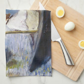 Edouard Manet - Monet in zijn Studio Boat Theedoek (Quarter Fold)