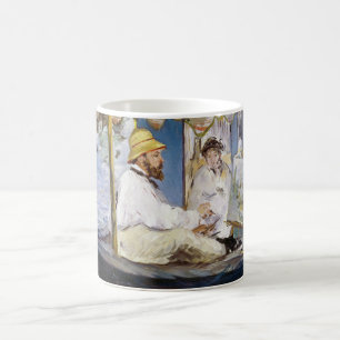 Edouard Manet - Monet in zijn studioboot Koffiemok