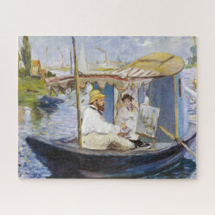 Edouard Manet - Monet in zijn studioboot Legpuzzel