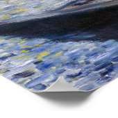 Edouard Manet - Monet in zijn studioboot Poster (Hoek)