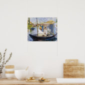 Edouard Manet - Monet in zijn studioboot Poster (Keuken)