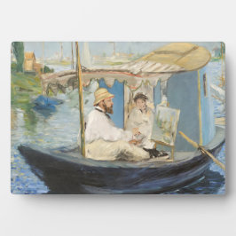 Edouard Manet - Monet schilderij op zijn studioboo Fotoplaat