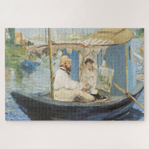 Edouard Manet - Monet schilderij op zijn studioboo Legpuzzel