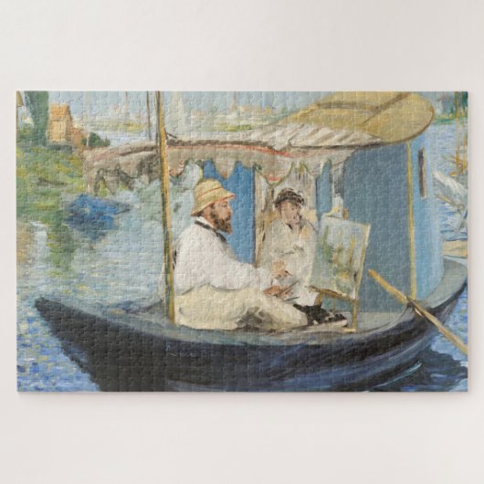 Edouard Manet - Monet schilderij op zijn studioboo Legpuzzel (Horizontaal)