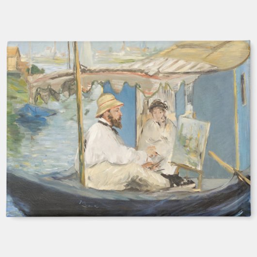Edouard Manet - Monet schilderij op zijn studioboo Magneet (Voorkant)