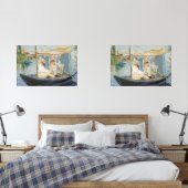 Edouard Manet - Monet schilderij op zijn studioboo Muurkunst Sets (Slaapkamer)