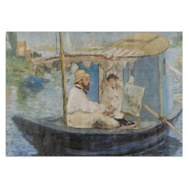 Edouard Manet - Monet schilderij op zijn studioboo Snijplank