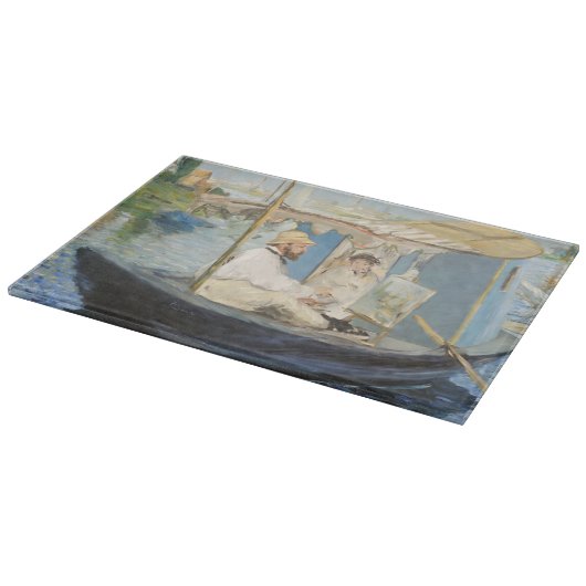 Edouard Manet - Monet schilderij op zijn studioboo Snijplank (Hoek)