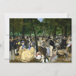 Edouard Manet - Muziek in de Tuilerieën Kaart