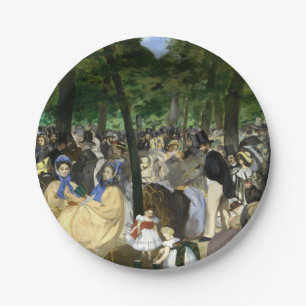 Edouard Manet - Muziek in de Tuilerieën Papieren Bordje