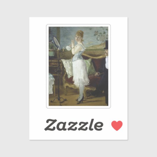 Édouard Manet, Nana, 1877 Sticker (Vel)