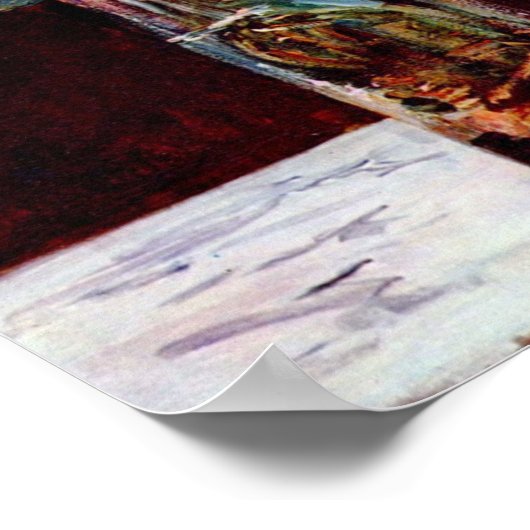 Edouard Manet - Nog steeds lila en roos Poster (Hoek)