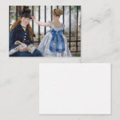 Edouard Manet Notitiekaartje (Voorkant / Achterkant)