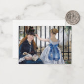 Edouard Manet Notitiekaartje (Voorkant / Achterkant in situ)