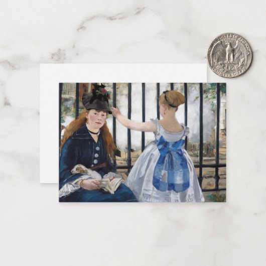 Edouard Manet Notitiekaartje (Voorkant / Achterkant in situ)