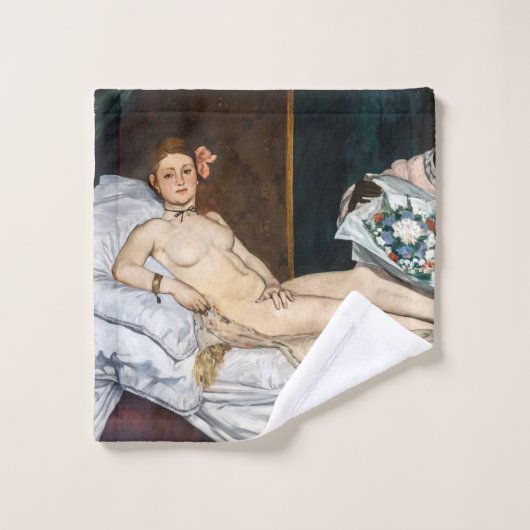 Edouard Manet - Olympia Bad Handdoek (Wasdoekje)