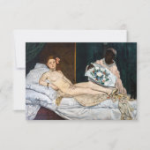 Edouard Manet - Olympia Bedankkaart (Voorkant)