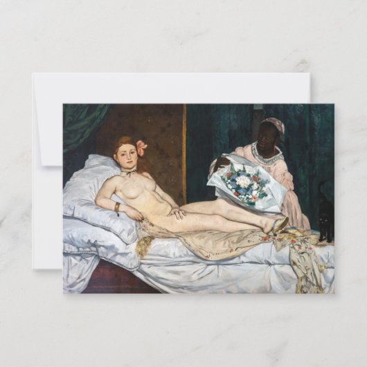 Edouard Manet - Olympia Bedankkaart (Voorkant)
