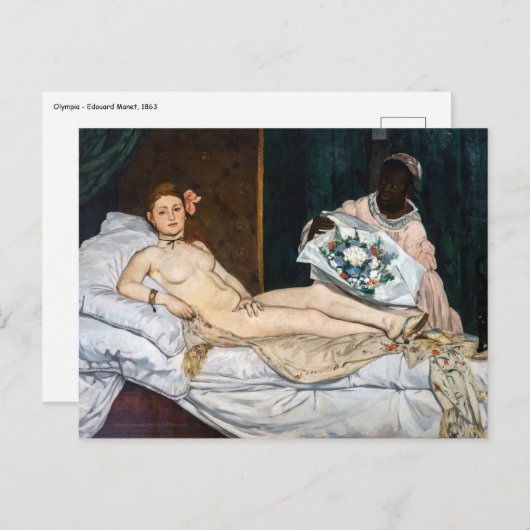 Edouard Manet - Olympia Briefkaart (Voorkant / Achterkant)