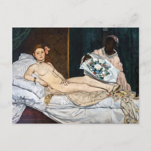 Edouard Manet - Olympia Briefkaart (Voorkant)