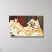 Edouard Manet - Olympia Canvas Afdruk (Voorkant)
