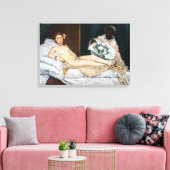 Edouard Manet - Olympia Canvas Afdruk (Insitu (Woonkamer))